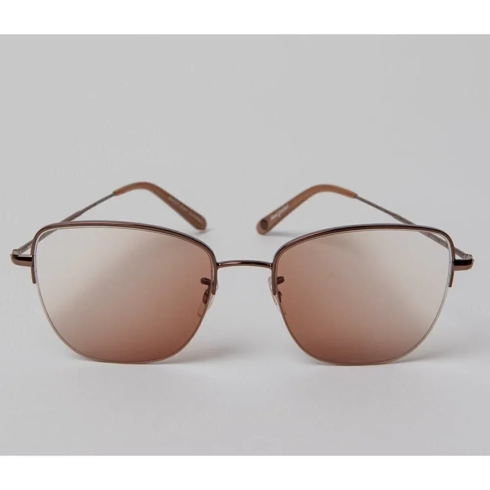 💕GARRETT LEIGHT💕 Pershing Glasses RG-DV Rose Gold Dove Frame Pink Gradient NWT